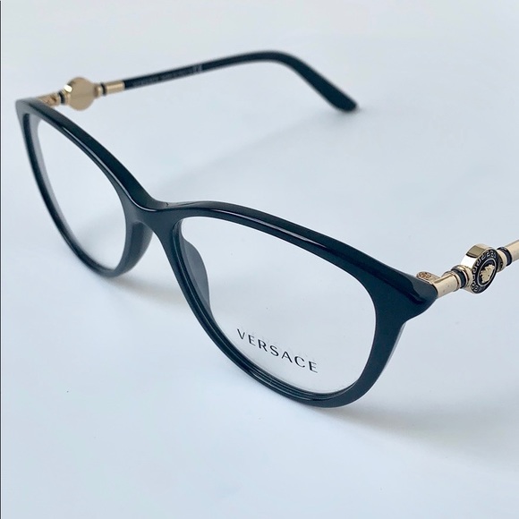 Versace Women Eyeglasses Cat Eye VE3175 GB1 Black - Picture 6 of 8